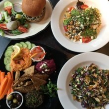 Gluten-free lunch spread from Flatiron Hall